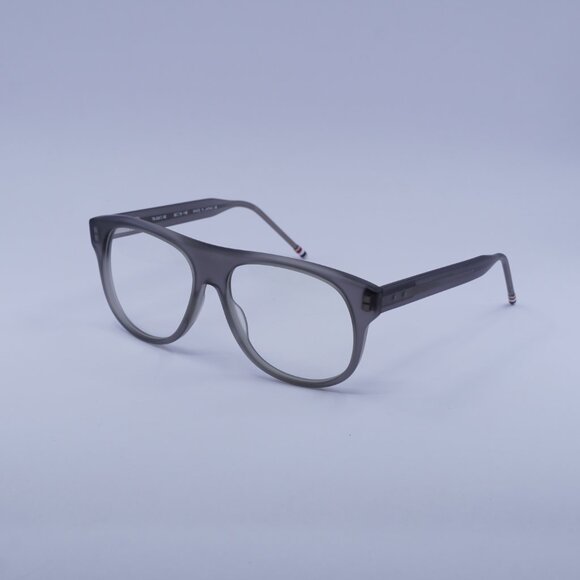 Thom Browne TB-008C-55 Eyeglasses Satin Grey 55mm Square Frame - Picture 4 of 10
